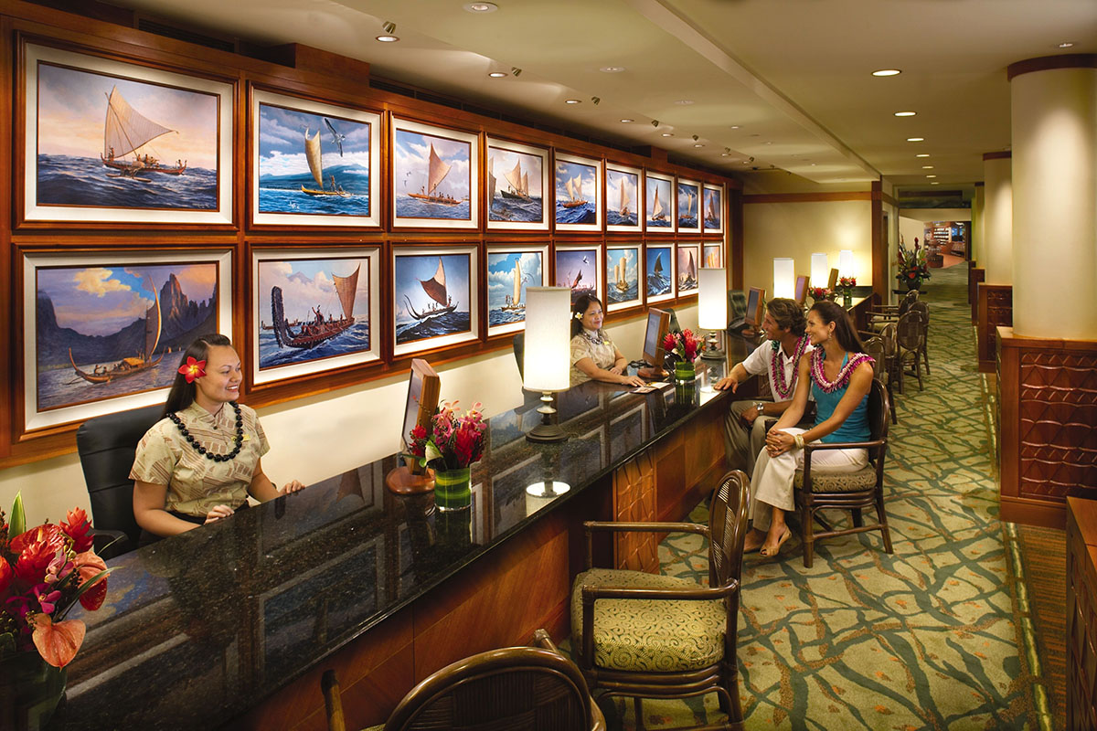 Outrigger Reef on the Beach Lobby Tour Desk